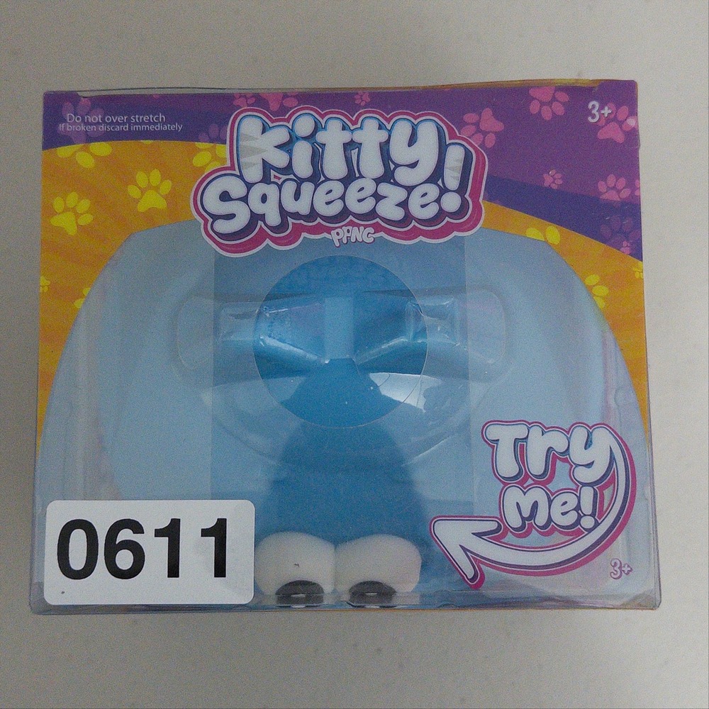 PPNC Kitty Squeeze Toy Kids One Size Blue Sensory Stress Relief Squishy NWT - Picture 9 of 9